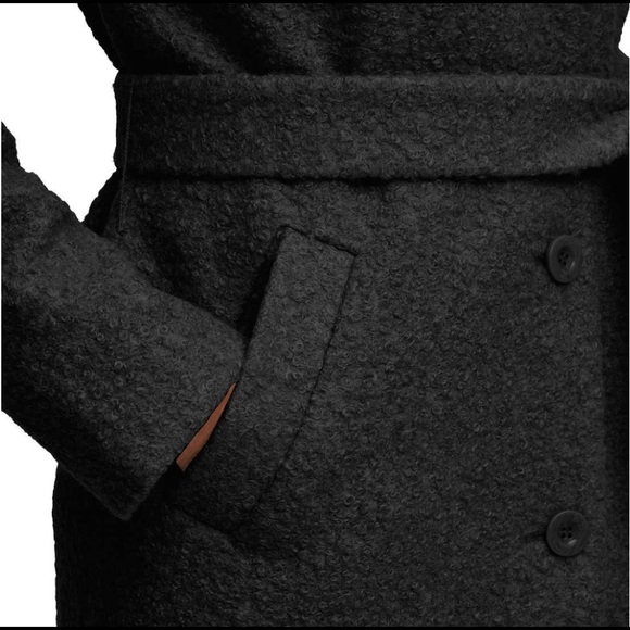 *NEW* Kenneth Cole Boucle Wrap Trench Coat - Picture 6 of 16